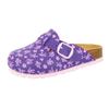 Pantolette LICO "Pantolette Bioline Clog Kids", Gr. 28, lila, Synthetik, Schuhe