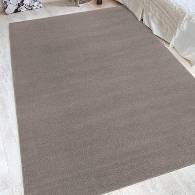 Teppich ANDIAMO "Jerez" Gr. 1, beige, B:60cm H:8mm L:110cm, Kunstfaser, Teppiche, Kurzflor, gewebt, Uni-Farben, auch als Läufer Image
