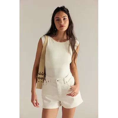 CRVY Bellarosa High-Rise Vintage Shorts by We The Free at Free People in Sorbet, Size: 34