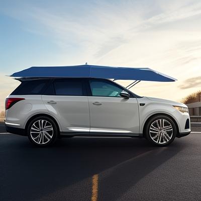 TEMU Car Accessories, Interior Components, Sun Protection For Vehicles, Car Sunshades, Semi-automatic Car Tents, Removable Car Canopies, Foldable Portable Car Protection Umbrellas, . Image