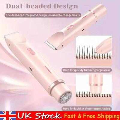 TEMU Manual Shaver For Hair Removal, And Injury Dual Head Shaver Women, Bikini Trimmer Removal Image