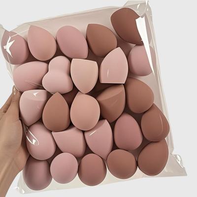 TEMU 8pcs Professional Makeup Sponge Beauty Blending Set, Random Shapes, Suitable For Foundation Liquid And Powder, High-quality Perfectly Shaped Sponges For Flawless Application Image