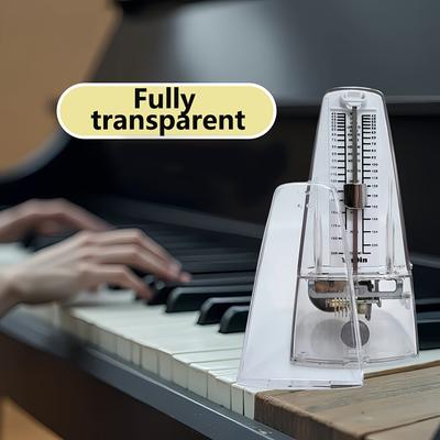 TEMU Pure Copper Movement Mechanical Metronome For Piano, Guitar, Guzheng, Erhu, And Violin - For Beginners' Pieces And , Musicians
