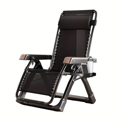 TEMU Recliner, Foldable Recliner, Recliner With Headrest, Suitable For Bedroom, Living Room, Balcony, Study, Load-bearing Capacity 300kg Image
