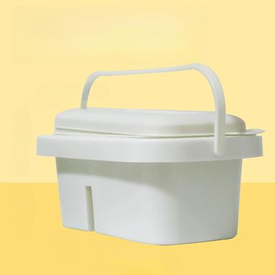 TEMU 1/2pcs 3-in-1 Plastic Wash Pen Bucket Set With Pen Holder & Painting Palette Lid, Multifunctional Paint Brush Basin For Gouache, Watercolor, Acrylic, Oil Painting Image