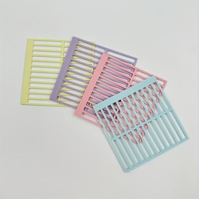 TEMU 4pcs- Ruler | Diamond Painting Tool | Square Or Round Drill Synthetic Gemstone Dots | Diamond Painting Fix Tool Accessory | Alignment Tool Image