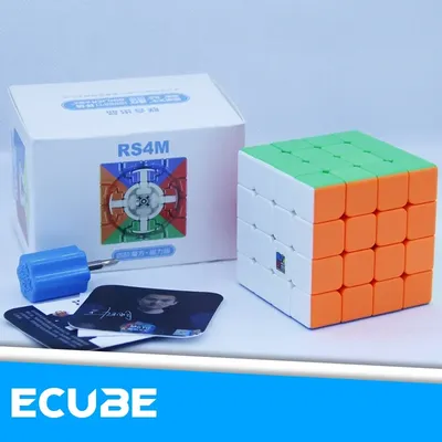 [ECube] MoYu RS4M 4x4x4 Speed Competition Cubes RS4 Magnetic Magic Cubo RS4M Antistress Puzzle Cube RS4 M 4x4 Cube Magnetic Kids Image