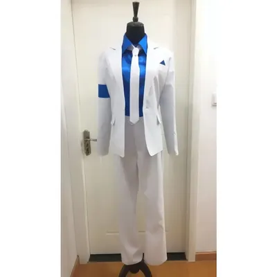 Glatter Kriminalanzug, Uniform, Cosplay-Kostüm, komplettes Set, Hut Image