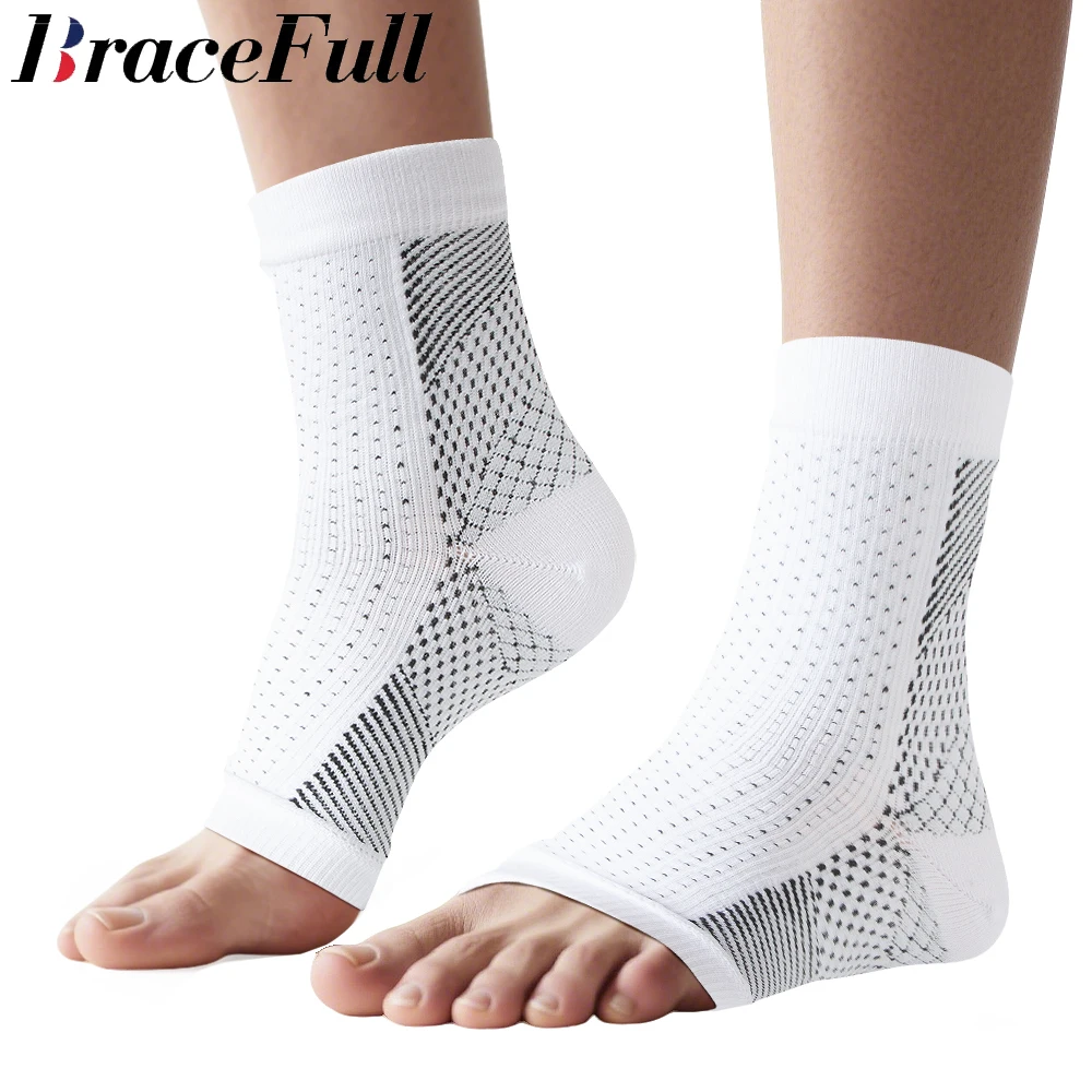 1 Paar Neuropathie-Socken für Damen und Herren, zehenlose Kompressionssocken, beruhigende Linderungs-Kompressionssocken für Plantarfasziitis Image