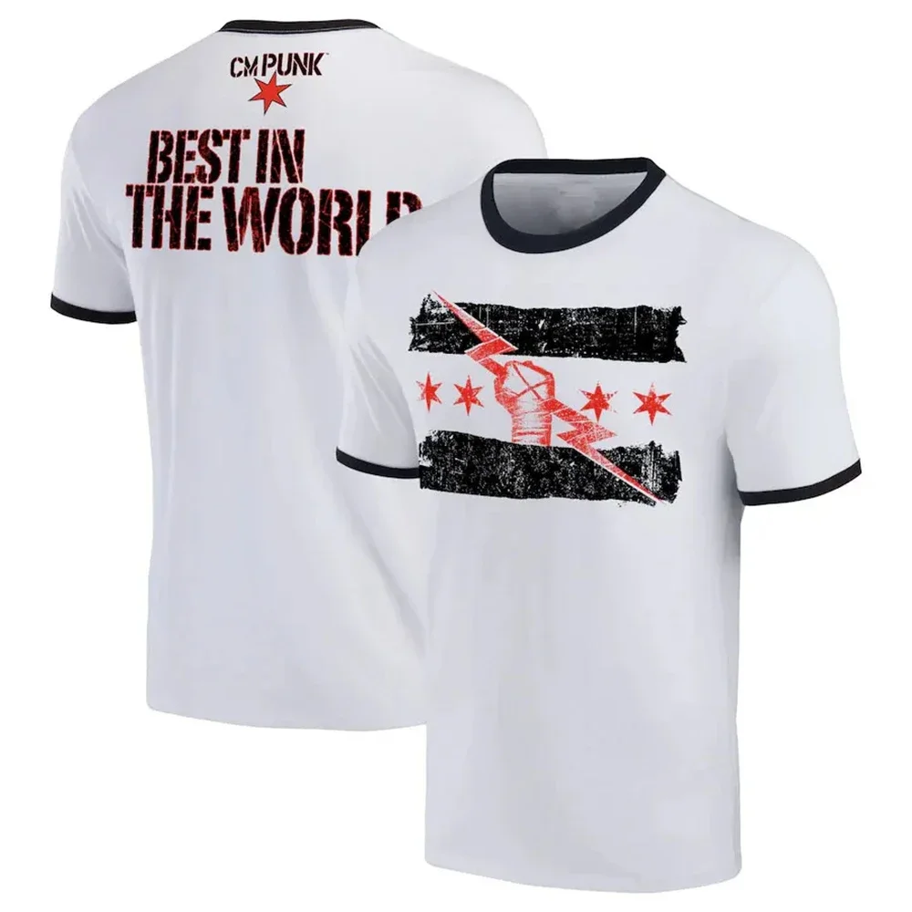 2024 sommer Heißer Verkauf männer 3d Gedruckt Wrestler Cm Punk Persönlichkeit Bequeme T-Shirt kinder Straße Sport Große Größe tops