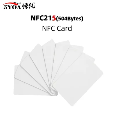 5YOA 100/200pcs NTAG215 NFC Card Tag Can Written by Tagmo Works with Switch Available for All NFC Mobile Phone