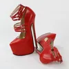 Mehrere Gürtelschnalle Riemen Damen Pumps High Heels Knöchelriemen Plateau Schuhe mit Absatz Sammler Schuhe Sandalen Damenschuhe