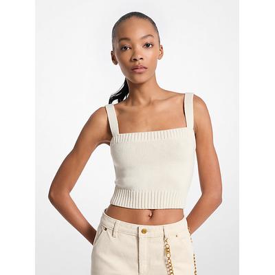 Michael Kors Wool Cropped Camisole Natural XS