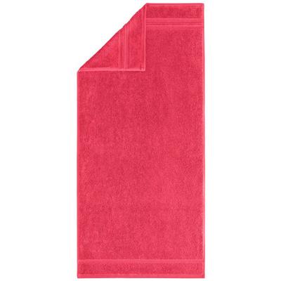 Handtuch EGERIA "Manhatten Gold", rot (swedish rot), B:50cm L:100cm, Frottier, Obermaterial: 100% Baumwolle, Handtücher (Packung), Uni Programm mit Streifenbordüre, reine Baumwolle Image