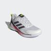 Hallenschuh ADIDAS PERFORMANCE, Gr. 45, cloud weiß, aurora metallic, aurora plum, Textil, Synthetik, sportlich, Schuhe, besonders geeignet für Handball und Volleyball