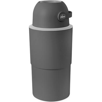 Windeleimer CHICCO "Teleskop, Odour off XL", Baby, Gr. H: 63cm, grau (dunkelgrau), Kunststoff, Mülleimer, inklusive 1 Pck. Müllbeutel Odour Off und einem Müllbeutelspender