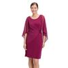 Cocktailkleid VERA MONT "Vera Mont Damen Cocktailkleid mit Raffung", Damen, Gr. 44, Normalgrößen, rosa (sweet berry), Obermaterial: 95% Polyester, 5% Elasthan. Besatz: 100% Polyester. Futter: 100% Polyester., elegant, figurbetont kurz, Rundhals,...