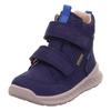 Winterboots SUPERFIT "BREEZE WMS: mittel", Kinder, Gr. 22, blau (dunkelblau), Nubukleder, unifarben, sportlich, Schuhe, Babyschuh, Klettschuh mit GORE-Tex, Größenschablone zum Download