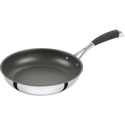 Bratpfanne ZWILLING "Poletto", schwarz (silberfarben, schwarz), B:25cm H:5cm L:46cm Ø:24cm, Pfannen, Sandwichboden, Duraslide Diamond Beschichtung, Induktion Image