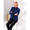 Strickjacke CLASSIC, Damen, Gr. 42, blau (royalblau), 50% Modal, 30% Polyamid, 20% Polyester, gemustert, Langarm, Strickjacken