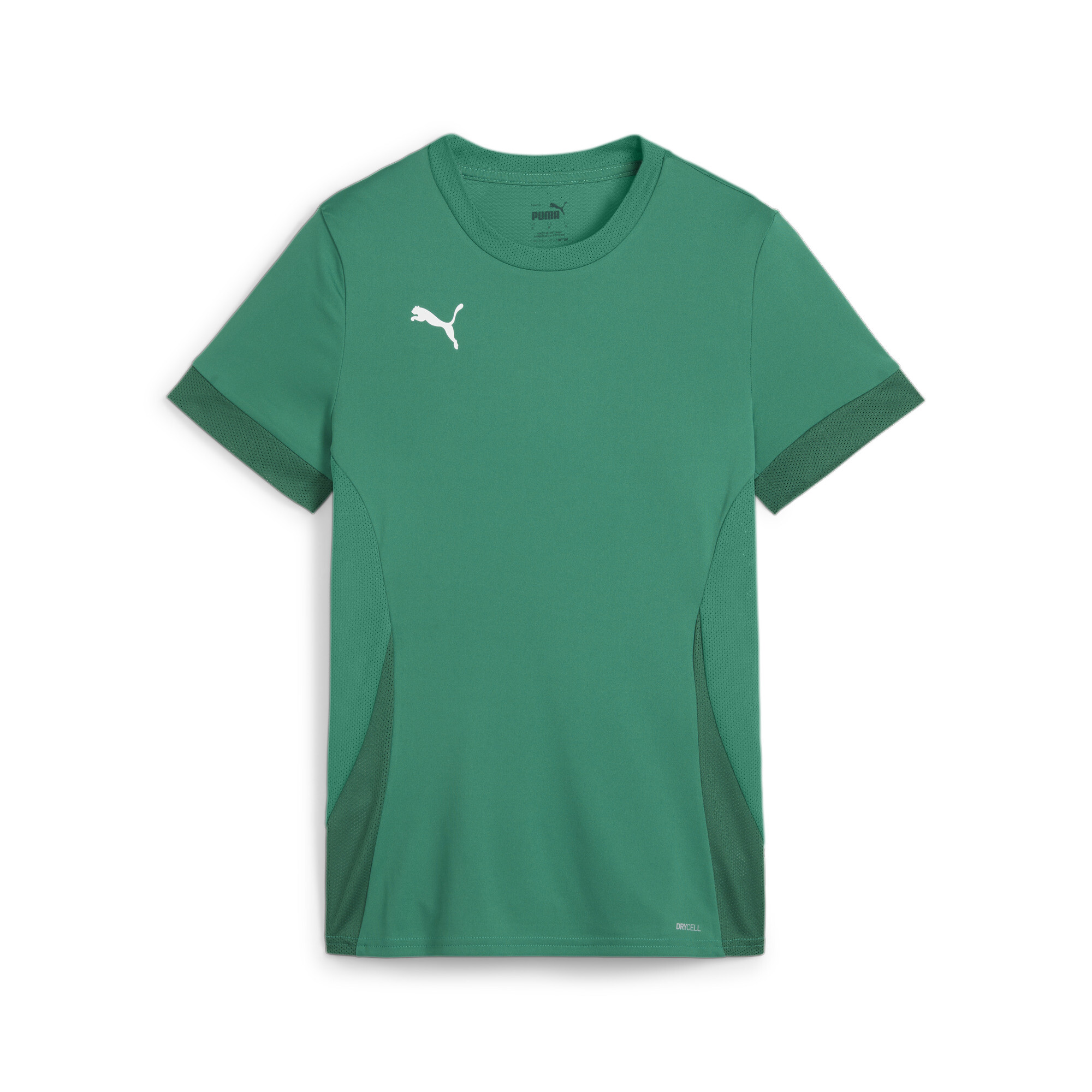 Trainingstop PUMA "TEAMGOAL MATCHDAY JERSEY WMNS", Damen, Gr. S, grün (sport grün, puma weiß, power grün), Interlock, Obermaterial: 100% Polyester, unifarben, Sportlich, regular fit normal, Rundhals, Tops Image