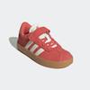 Sneaker ADIDAS SPORTSWEAR "VL COURT 3.0", Gr. 34, rot (preloved scarlet, core weiß, bright rot), Leder, Synthetik, sportlich, Schuhe, inspiriert vom Design des adidas samba