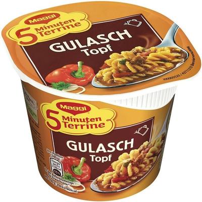 Maggi 5 Minuten Terrine »Nudeln in Paprikasauce mit Rindfleisch, ungarische Art« 8x 57 Image