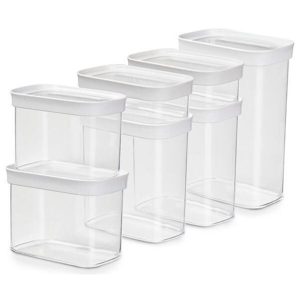 emsa Vorratsdosen-Set »OPTIMA« 7 Stück transparent, 16x23.8x9.9 cm