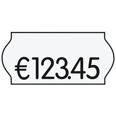 Printer Labels AS Preisetiketten 36 Rollen weiß 26,0 x 12,0 mm weiß Image