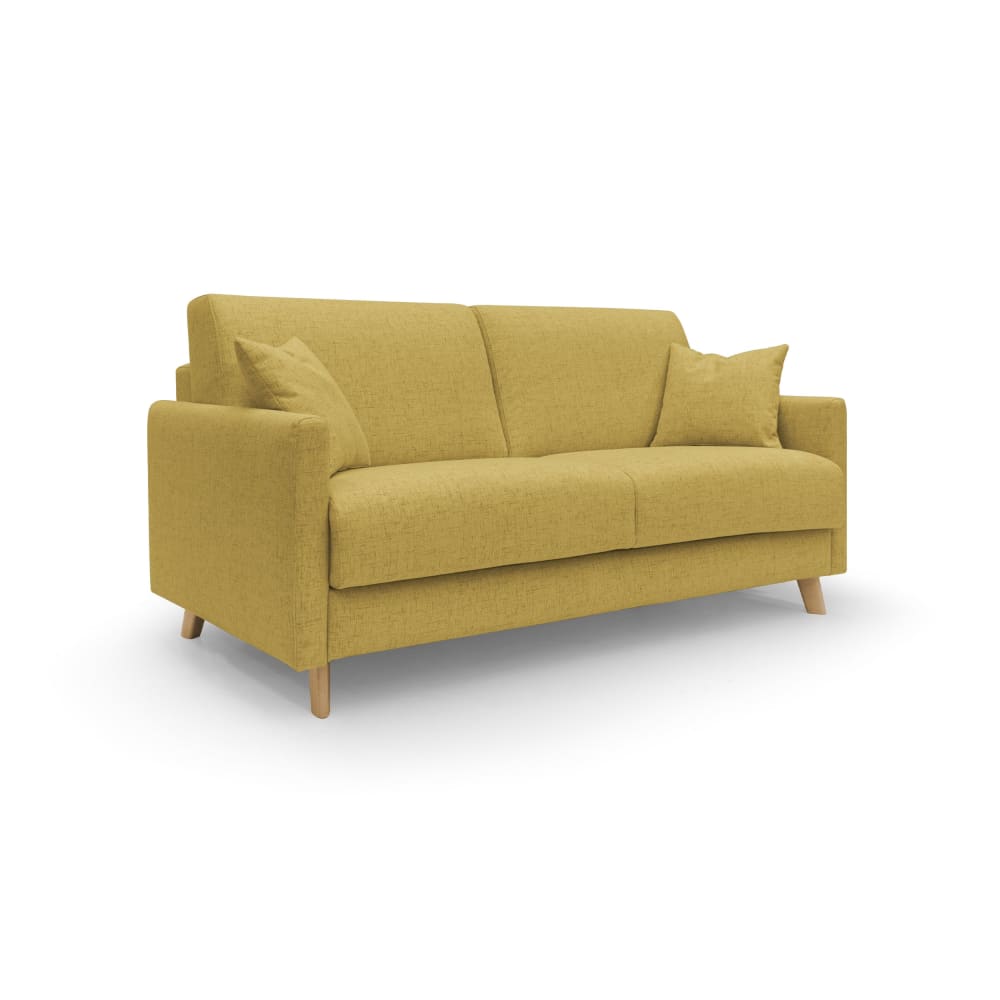 Canapé lit convertible en tissu imperméable 200 cm jaune
