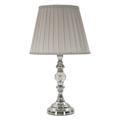 Lampe de table en métal argenté Ø cm 25X46