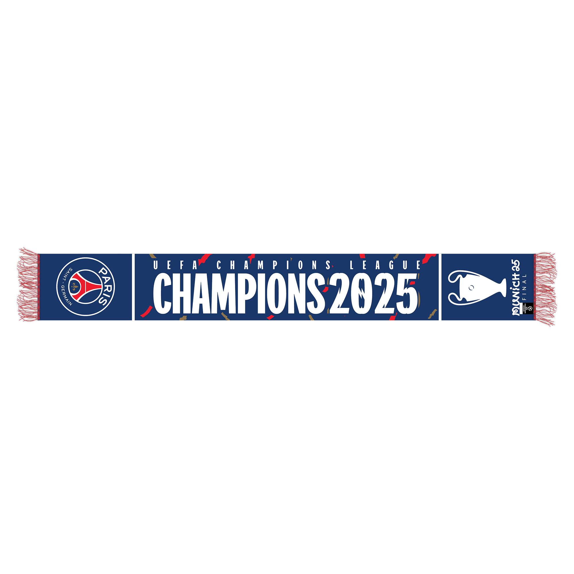 PSG UCL Champions 2025 Europameister Gewebter Schal Image