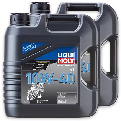 Liqui Moly 2x 4 L MOTORÖL Motorbike 4T 10W-40 [Hersteller-Nr. 3046] Image