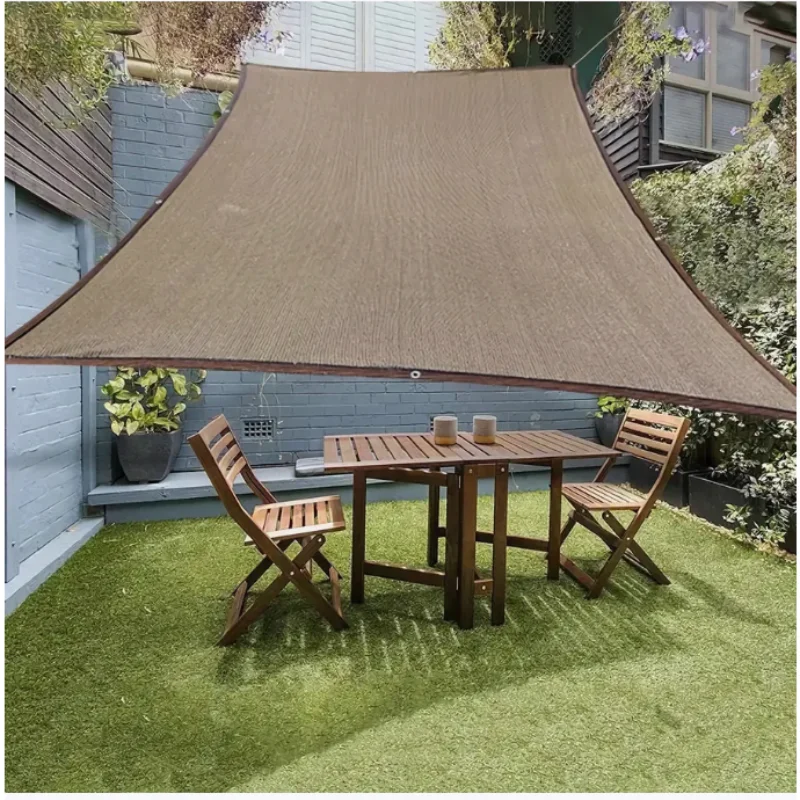 Unshade Coffee HDPE Sonnenschutznetz Hausgarten UV-Schutz 90 % Sonnenschutznetz Balkon Sonnenschutz Autoschuppen