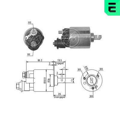 Era Magnetschalter, Starter [Hersteller-Nr. ZM609] für Honda, Rover Image