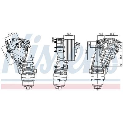 Nissens Ölkühler, Motoröl [Hersteller-Nr. 91399] für BMW, Mini Image