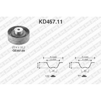 Snr Zahnriemensatz [Hersteller-Nr. KD457.11] für VW Image
