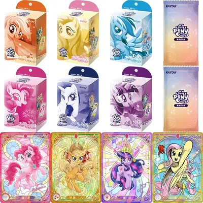 KAYOU Original My Little Pony Card Freundschaftsset Segelergänzungspaket Niedliche Prinzessin TCG Trading Game Collection Karten Spielzeug Geschenke Image