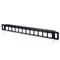 DeskPi Rackmate Accessories 10inch 12 Port Blank Keystone Patch Panel, Cable Management Rack for