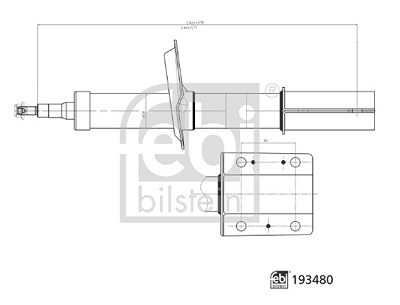 Febi Bilstein Stoßdämpfer [Hersteller-Nr. 193480] für Citroën, Fiat, Peugeot Image