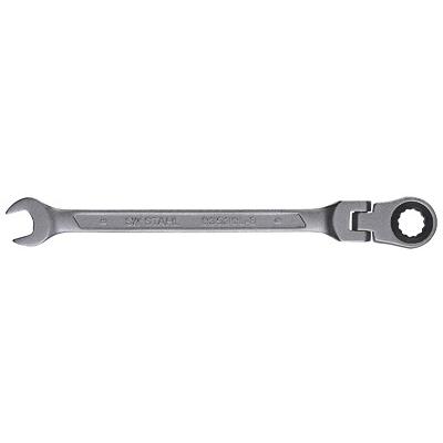 Sw Stahl Gabelringratschenschlüssel, 8 mm, mit Gelenk [Hersteller-Nr. 03530L-8] Image