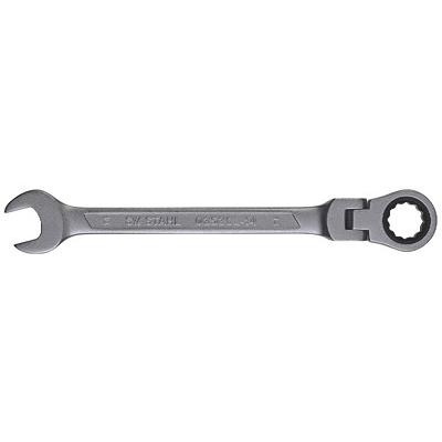 Sw Stahl Gabelringratschenschlüssel, 14 mm, mit Gelenk [Hersteller-Nr. 03530L-14] Image