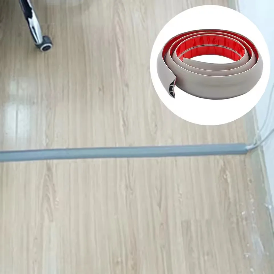 1 Rolle 1 m/39,37 Zoll Kabelhülse, Bodendrähte, weiche Gummikanäle, PVC, selbstklebend, flammhemmendes Drahtgehäuse, fest Image