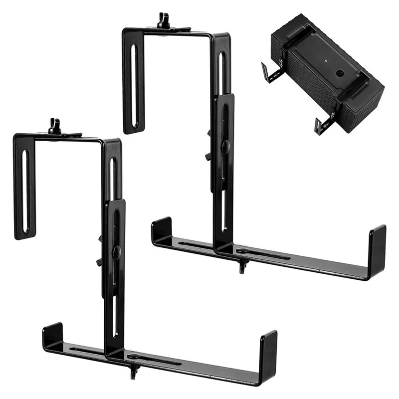 2-teiliges Balkongeländer zum Aufhängen, Blumentopf, Haken, Pflanzgefäß, Kleiderbügel, verstellbarer Halter, Wandtöpfe, Metallhalterung für den Außenbereich Image