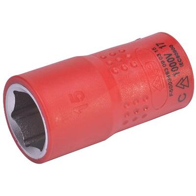 Sw Stahl Steckschlüsseleinsatz, 3/8, 15 mm, VDE [Hersteller-Nr. 05520L-15] Image