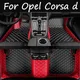 Tappetini per auto automobilistici personalizzati per Opel Corsa d 2007 2008 2009 2010 2011 Auto di lusso in pelle uomo donna tappetini per auto copertura completa