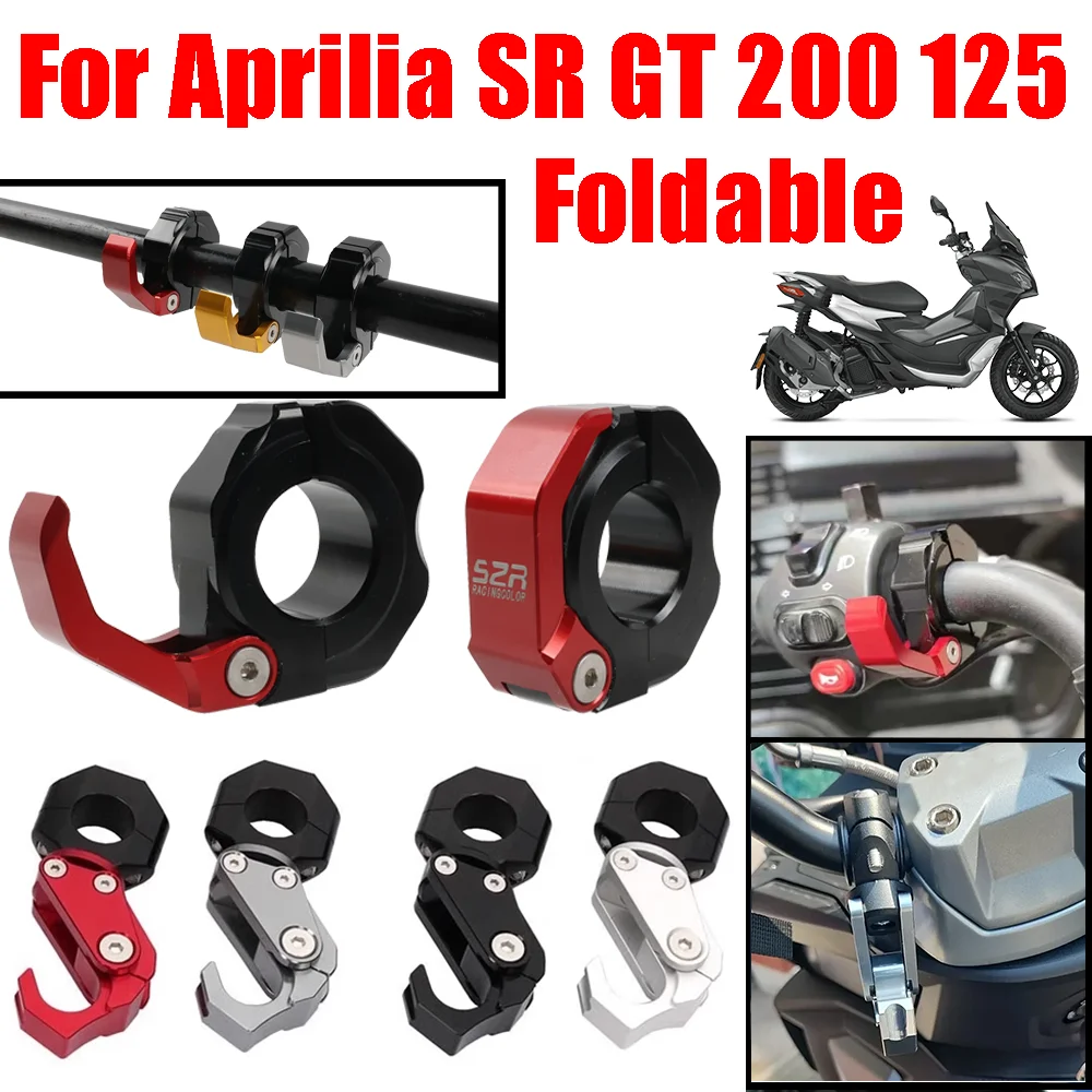 Per Aprilia SR GT 200 SR GT 125 SRGT SR200 GT GT200 GT125 Accessori Moto Casco Gancio Manubrio Borsa Bagagli Gancio di Supporto