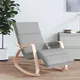 Chaise à bascule en tissu gris clair, meubles de salon et de chambre à coucher, chaises à bascule