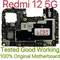 Version mondiale carte mère originale débloquée pour Redmi 12 5G plaque de Circuit testé carte mère