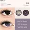 UYAAI 1 paire de lentilles de Contact colorées pour les yeux lentilles de Contact violettes mode